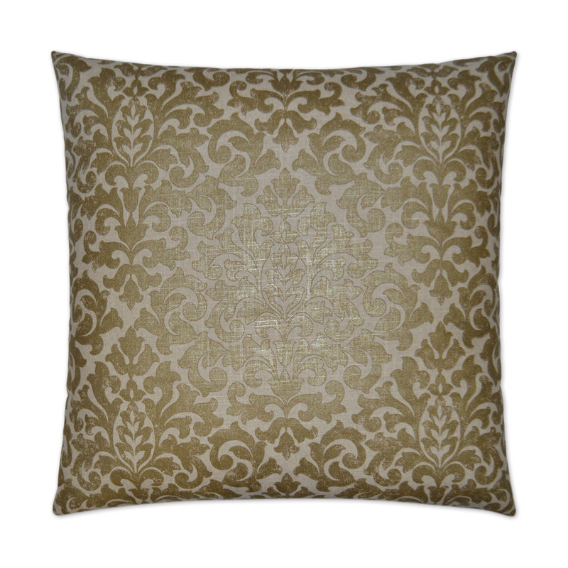 Glam Pillow Cover & Insert, Gilt, Bolster 14" , Rectangle 