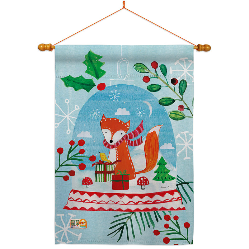 Double Sided 40'' H x 28'' W Polyester Christmas Flag Set