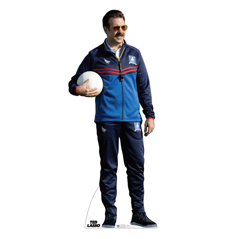Ted Lasso en carton debout