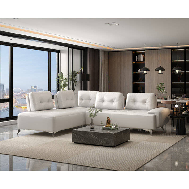 Canapé modulaire en cuir Turano Pearl