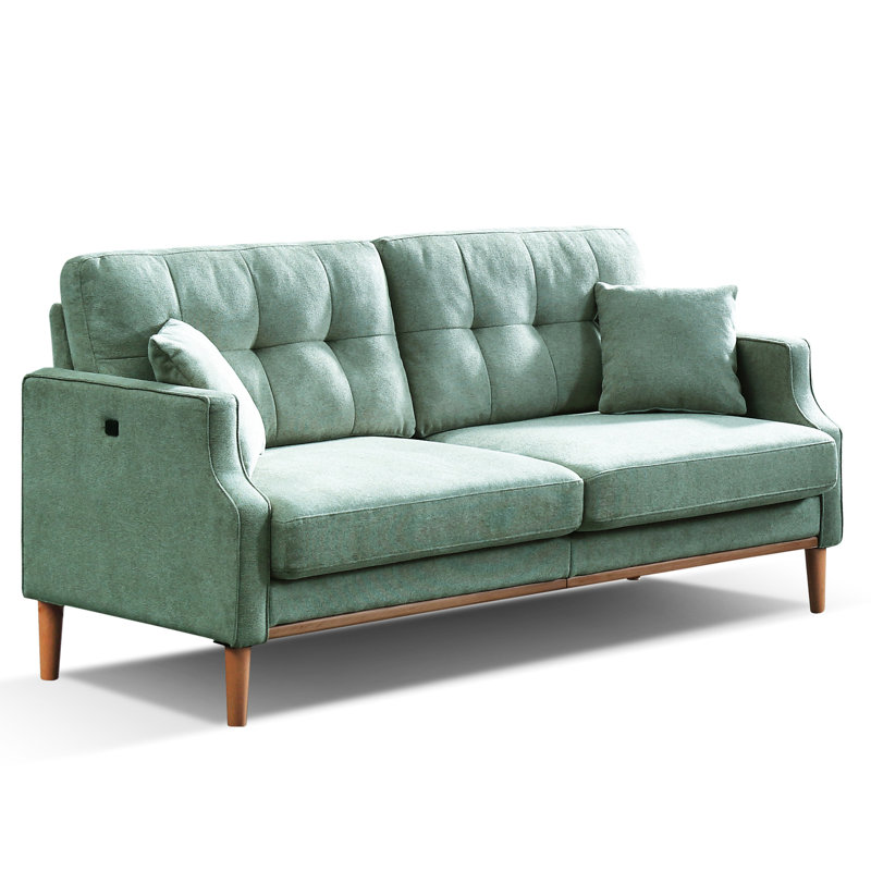 3 sièges bleus avec tissu respirant - Orifice de remplissage en mousse 3 sièges, H 35,03 po x l 70,1 po x P 31,9 po, Blue