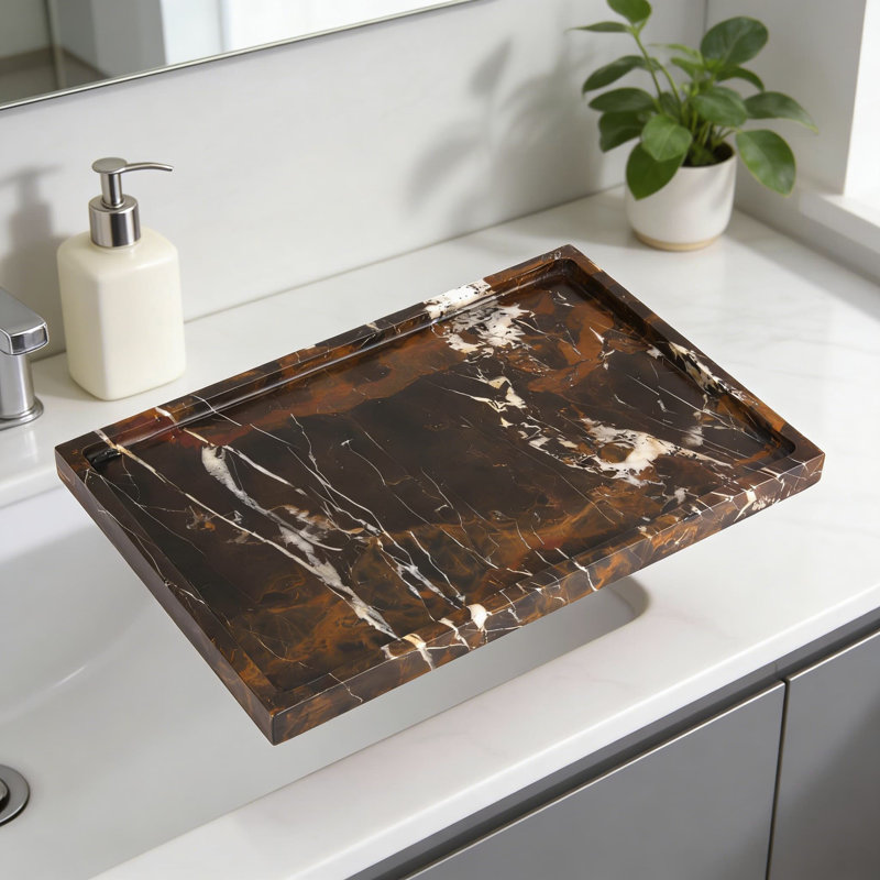 Plateau de meuble-lavabo en marbre Natural