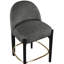 Tabouret de comptoir rembourré en tissu Maud-137995916-137995921