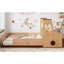 Lit double pleine grandeur au design intéressant en forme de voiture, lit de voiture pour enfants avec tiroirs de rangement, fenêtre et bureau, conception enfantine-1983022738