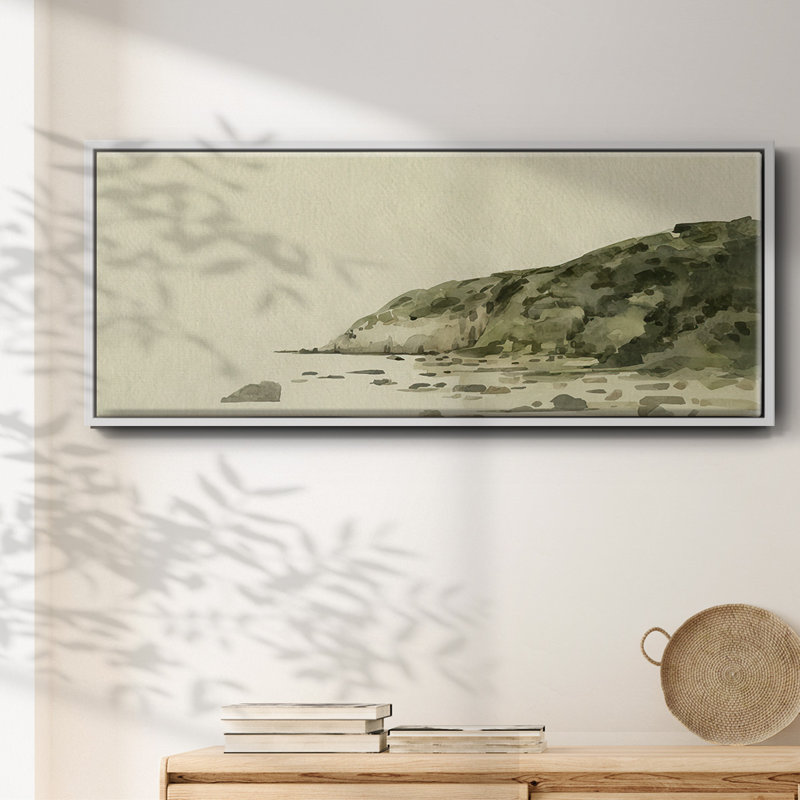 «Distant Shore II», toile encadrée, H 20 po x l 50 po
