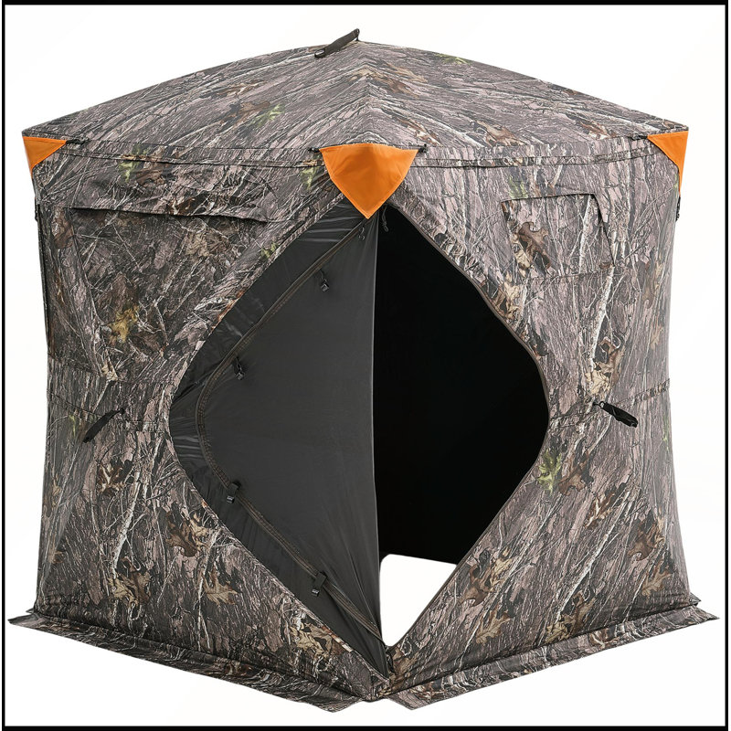 Store de chasse escamotable 270 degrés pour 1 à 2 personnes avec trois fenêtres horizontales, 2 Personnes