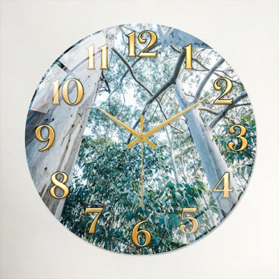 Horloge murale décorative en bois Forest Forest