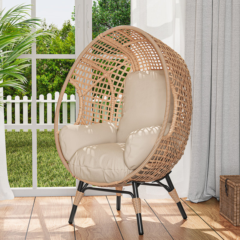 Elegant Arc Back Hanging Egg Chair