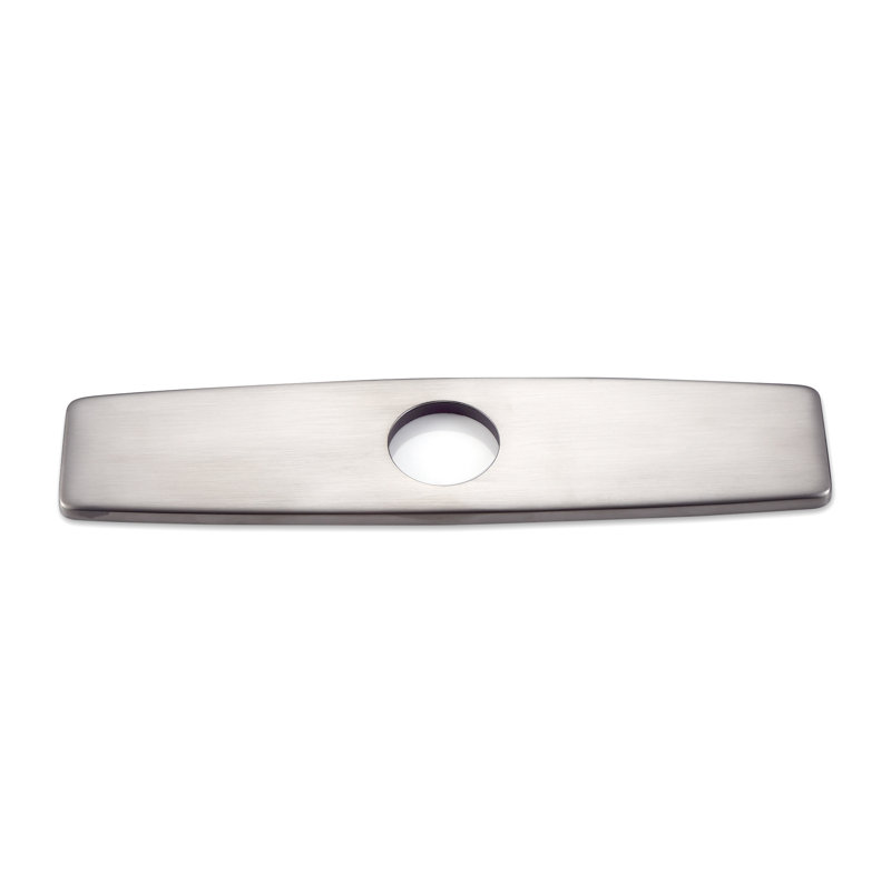 Écusson de plaque de recouvrement pour évier de cuisine, Nickel brossé