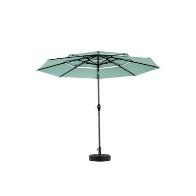 Versatile Aluminium Auto-Tilt Umbrella for Outdoor Leisure, Enhancing Patio Experience(without base)