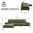 103'' Upholstered Sofa with Ottoman-1416990822
