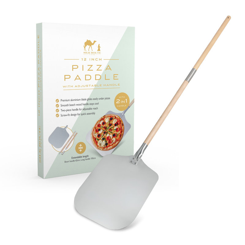 Silk Route Spice Company Beech Wood:Alloy 3.5cm Pizza Peel