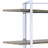 Rectangular Storage Shelf With Finish And 4 Wooden Shelves For Home Decor Bookshelf Metal Frame