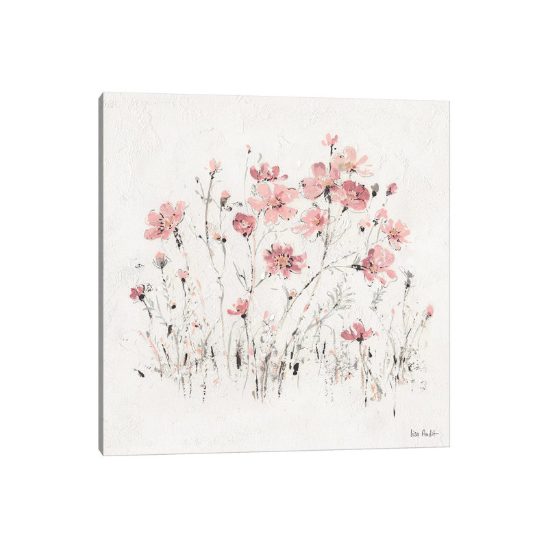 Wildflowers Pink II by Lisa Audit - Wrapped Canvas Gallery-Wrapped Canvas Giclée, 66.04 cm H x 66.04 cm W