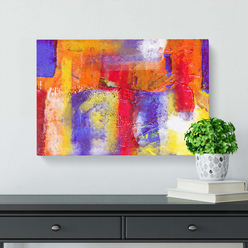 Abstract Art Painting Vol.317 - Wrapped Canvas, 35cm H x 50cm W x 3cm D