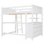 Lit mezzanine avec tiroirs Kelinda avec tiroirs et bureau Woodwood
