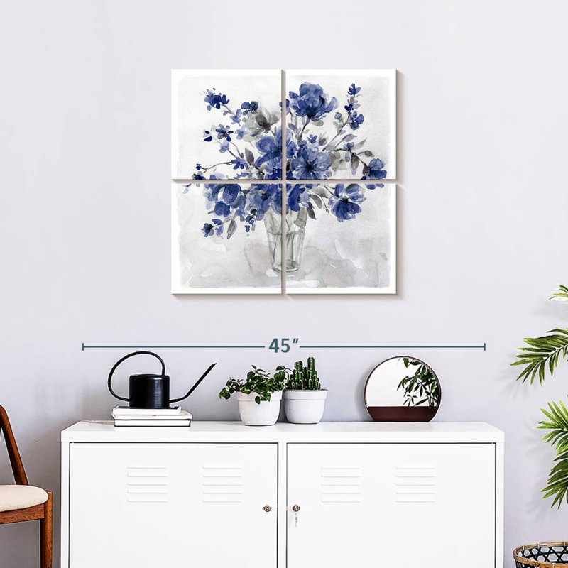 Bouquet Harnek Indigo, H 26 po x l 26 po