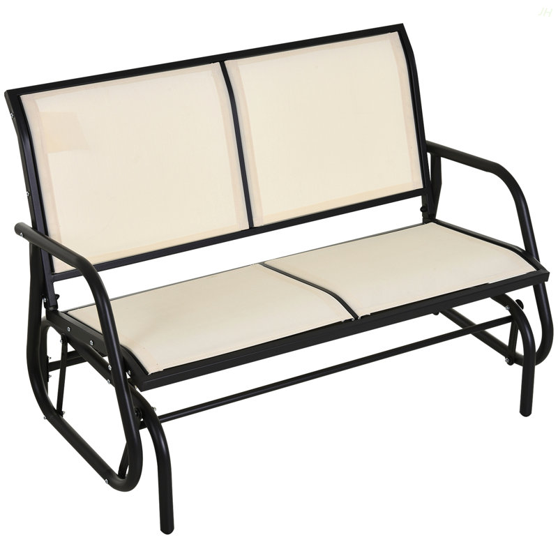 Banc oscillant pour 2 personnes Outsunny, Beige