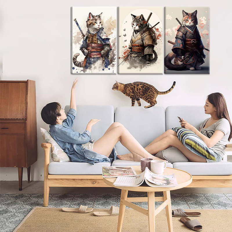 3 Piece Wrapped Canvas Print, 60 cm H x 40 cm W