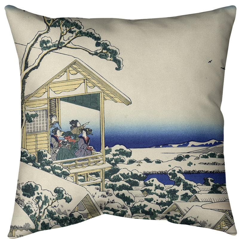 Maison de thé Katsushika Hokusai à Koishikawa, Blanc, Faux lin