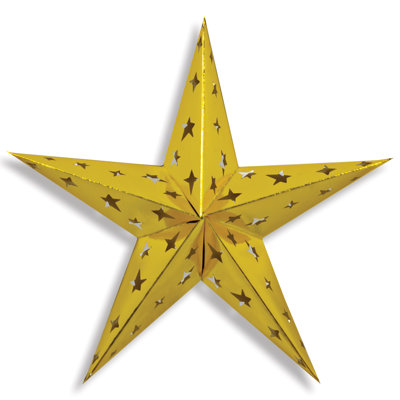 Étoile en aluminium dimensionnel - 24 po - paquet de 12
