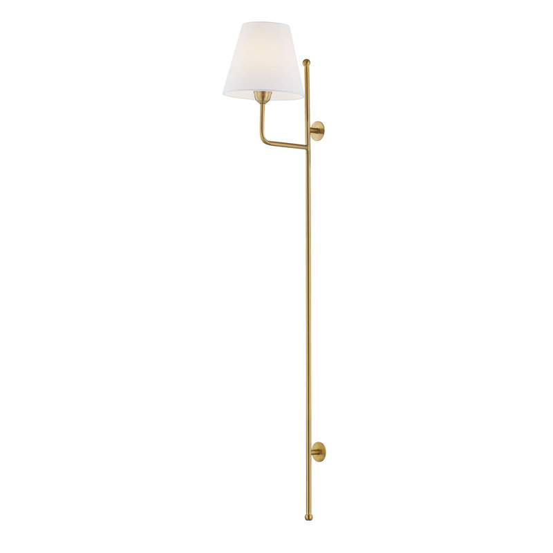 Case Metal Plug-in Wall Sconce, Gold