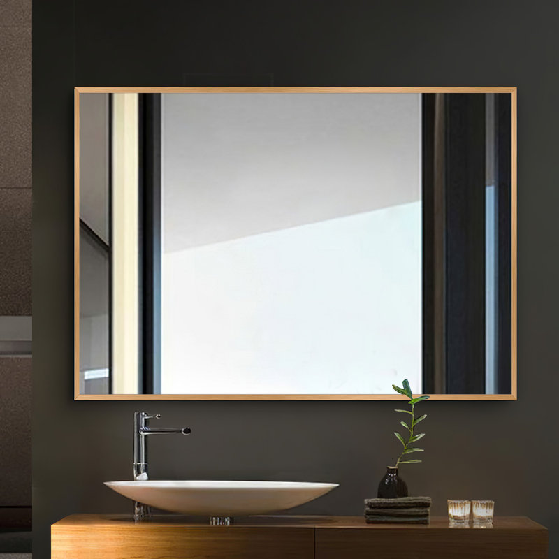 Miroir de salle de bain mural Talma, H 36 po x l 24 po, Doré