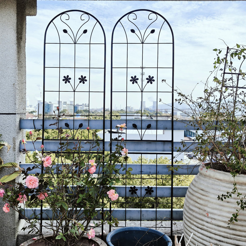 Support pour plantes d'extérieur rouille en métal Andrews