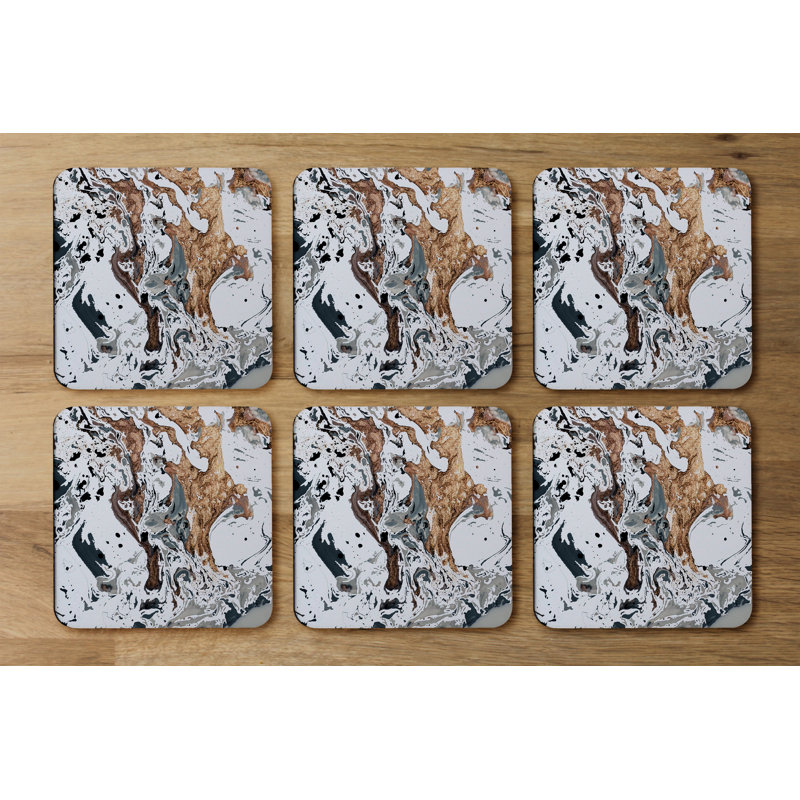 Square 6 Piece Coaster Set