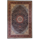 Global Rug One-of-a-Kind Hand-Knotted Isfahan 12'1" x 18'4" Wool Area Rug