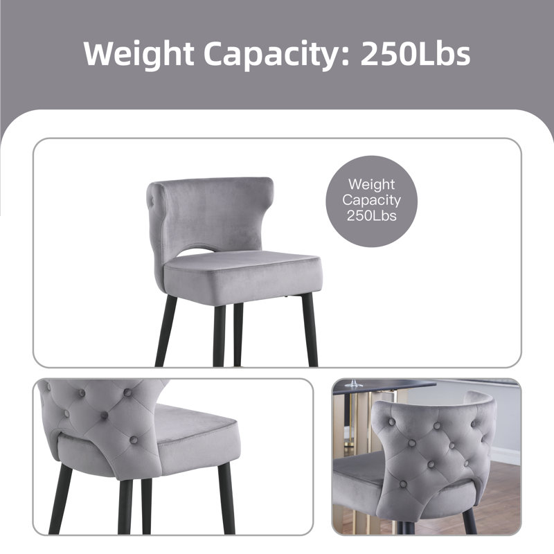 Tabouret de bar Kajan, Gris