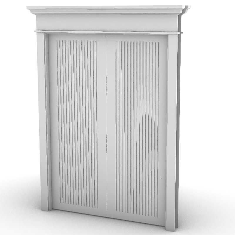 Portes fixes en bois massif Fixturedisplays® 22191