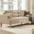 Upholstered Standard Sofa with Solid Wood Legs-750205381