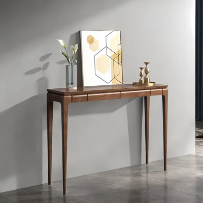 Black Walnut Solid Wood Entryway Console