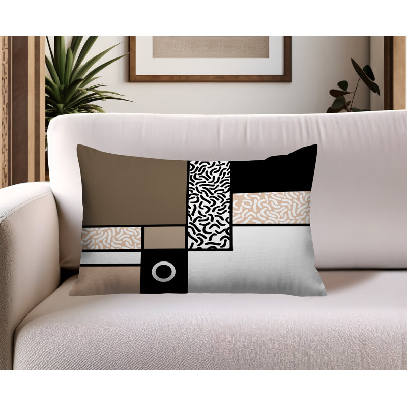 Coussin lombaire réversible intérieur / extérieur Plexa, Rectangle H 14 po x l 20 po