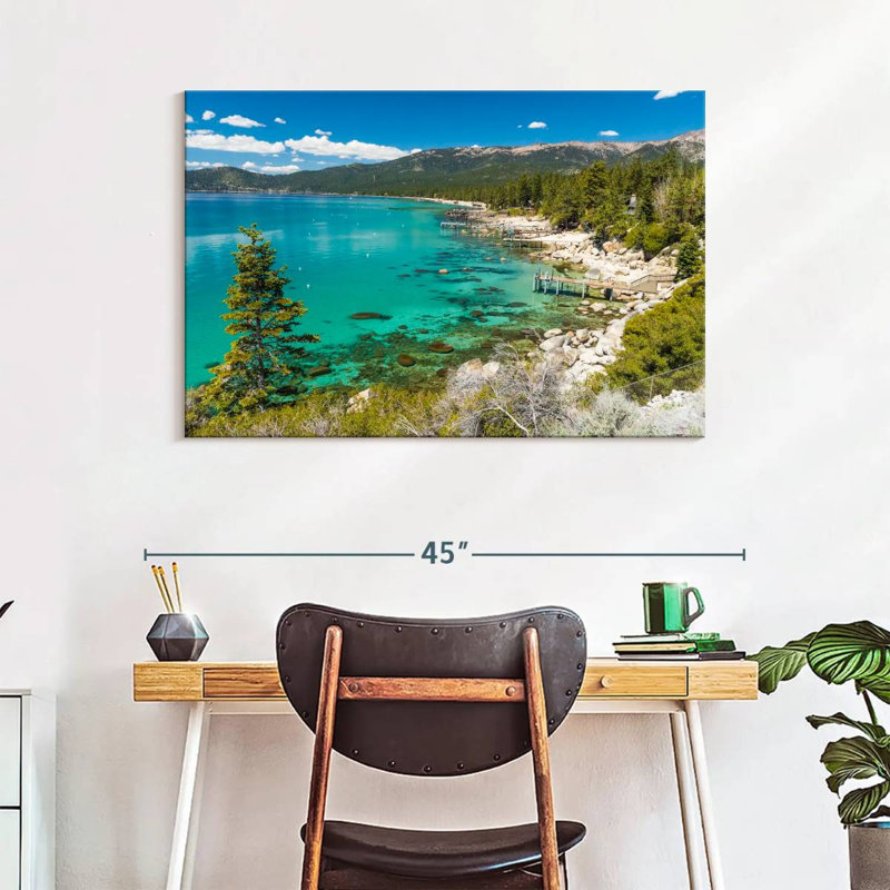 Plage cachée d'Alvord Lake Tahoe, H 26 po x l 39 po