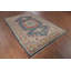 Tapis indien bleu à motif géométrique Viss 6 x 9