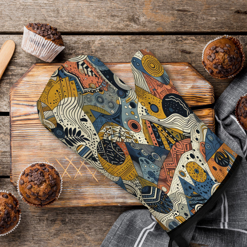 Vibrant Chaos Oven Mitt