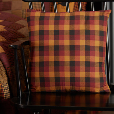 Primitive Check Check 100% Cotton Throw Pillow