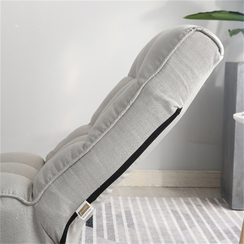 Fauteuil inclinable rembourré Lovetts, Lin gris