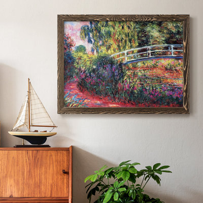 Le pont japonais (l'eau) - reproduction de photo sur toile