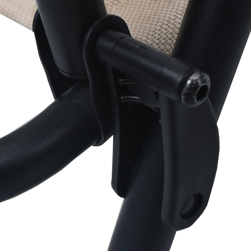 Brasfield Patio Folding Chair Folding Chair Set, Taupe