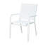 Fauteuil de patio empilable en aluminium 10 pièces Gussy