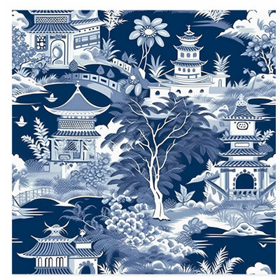 Monde et pays, style asiatique, motif chinois I, reproduction d'art asiatique sans cadre