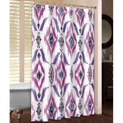 Rideau de douche mauve Ikat