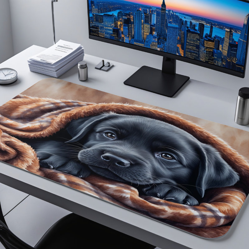 Polyester Desk Pad, 31.5x15.5