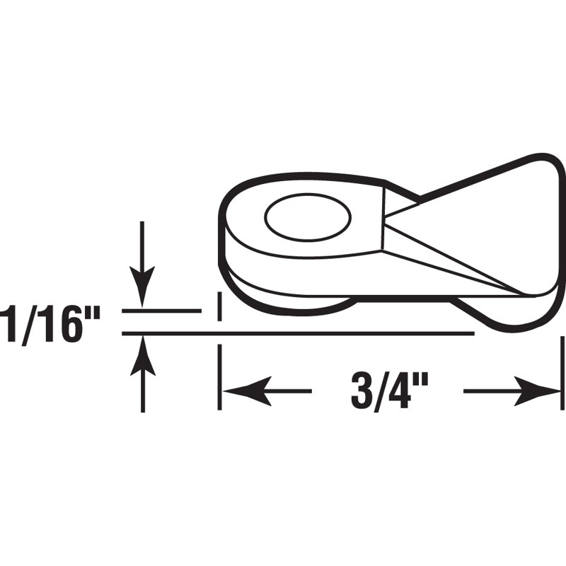 Pince pour panneau Prime-Line, nylon blanc