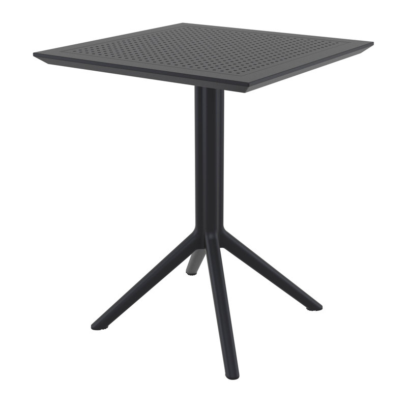 Table de salle à manger Farrah, Noir, noir, noir, noir, L 23,6 po x L 23,6 po x H 29,5 po, Oui