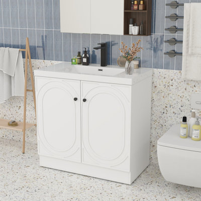 Meuble-lavabo 36 po avec lavabo en résine