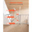 Barrière pour bébé 26-40 po, largeur réglable 36 po pour chien-1174638897-1174638896